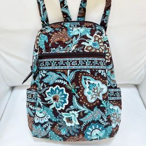 Vera Bradley Java Blue (Retired) Small Backpack Purse